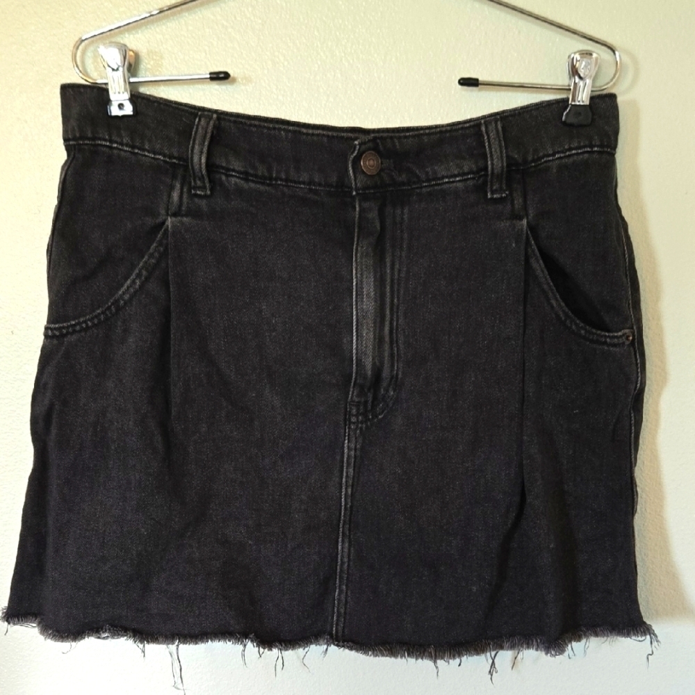 We The Free Black Denim Mini Skirt Size 31